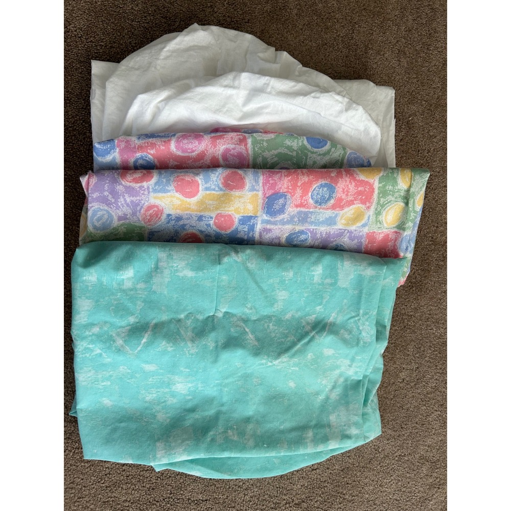 Vintage 90s  set of 3 crib sheets fisher price &  gerber